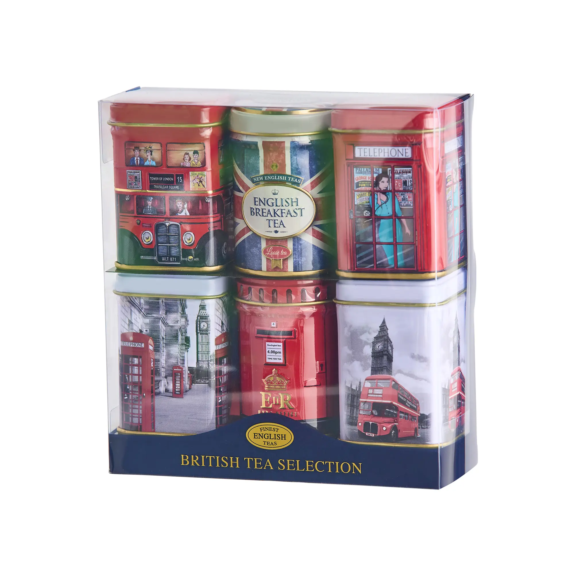 Best Of British Mini Tea Tin Set of 6 - Image 3