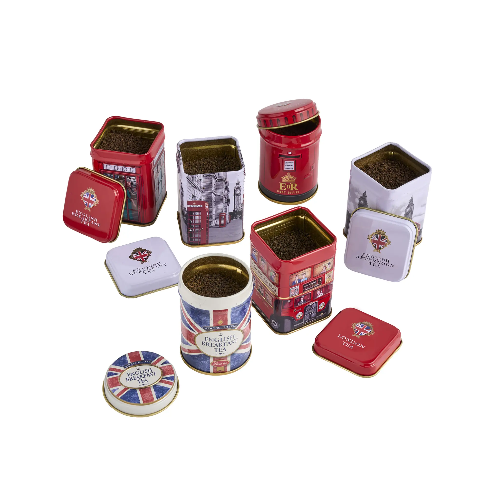 Best Of British Mini Tea Tin Set of 6 - Image 5