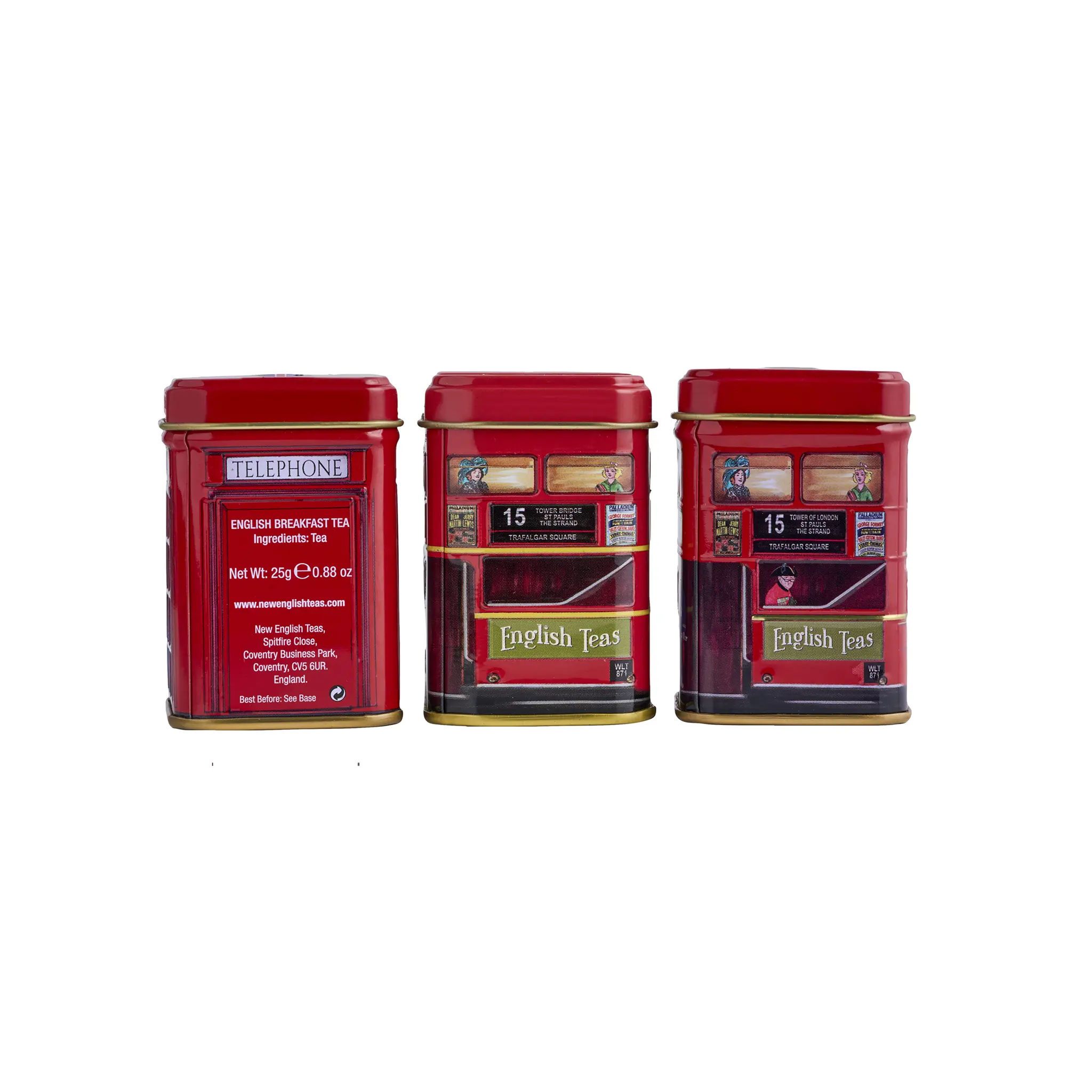 Best Of British Mini Tea Tin Set of 3 - Image 3