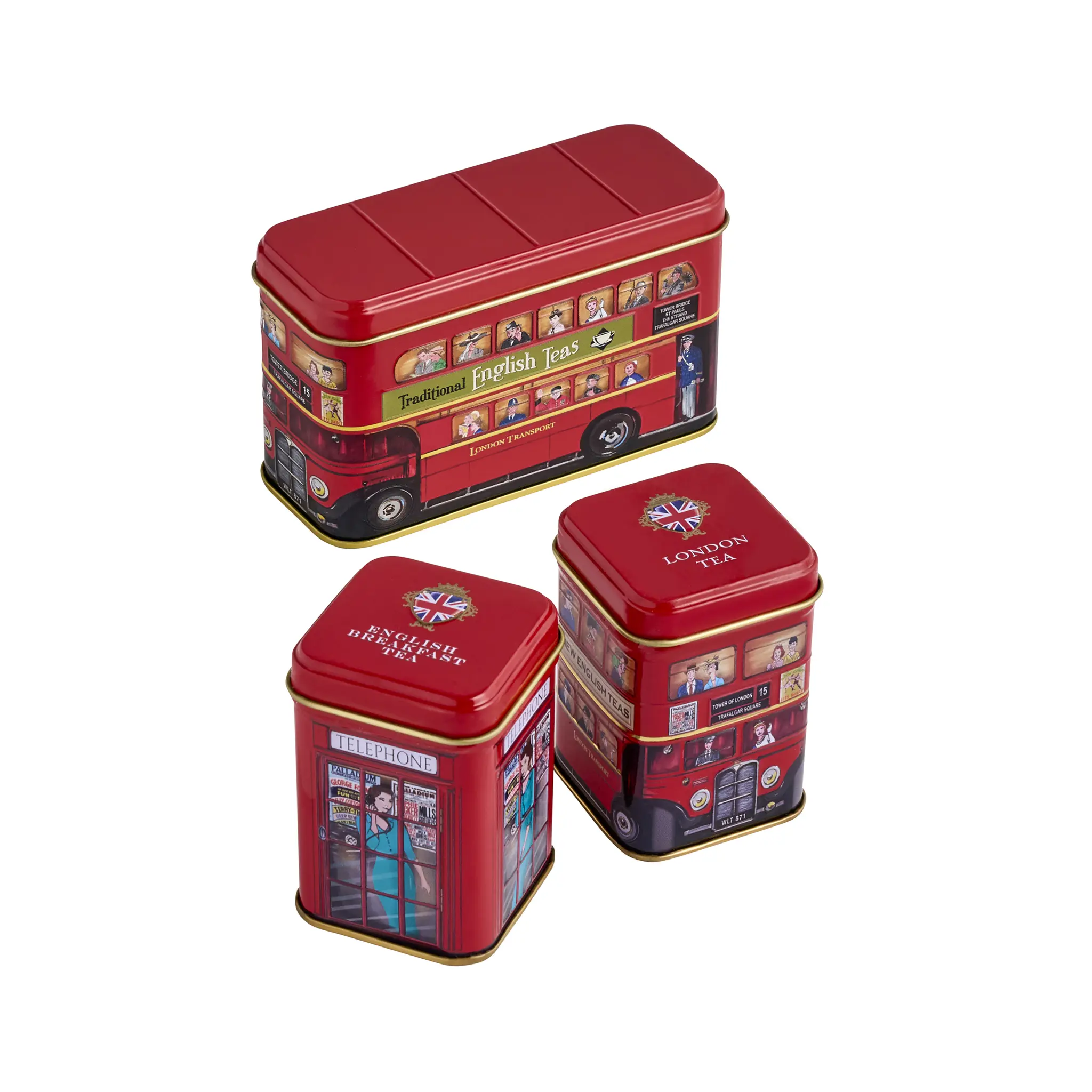 Best Of British Mini Tea Tin Set of 3 - Image 5