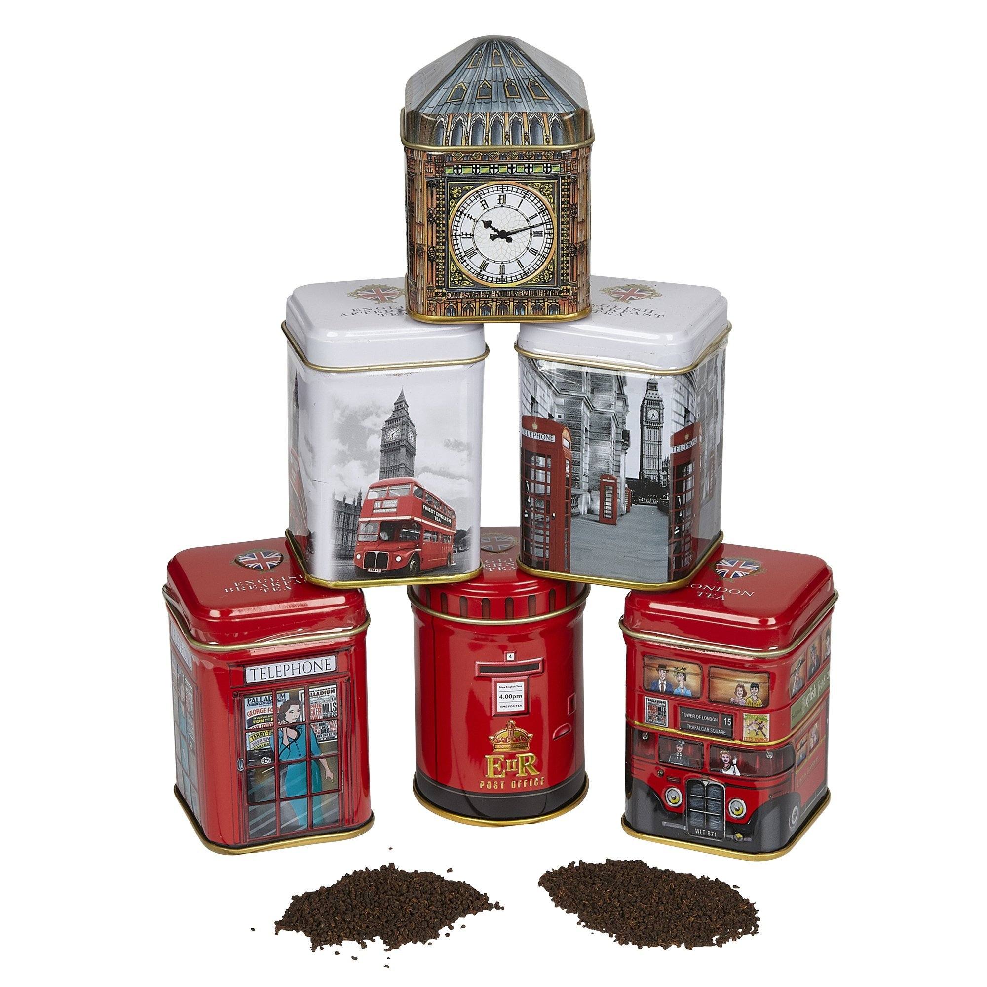 Best Of British Mini Tea Tin Set of 6 - Image 3