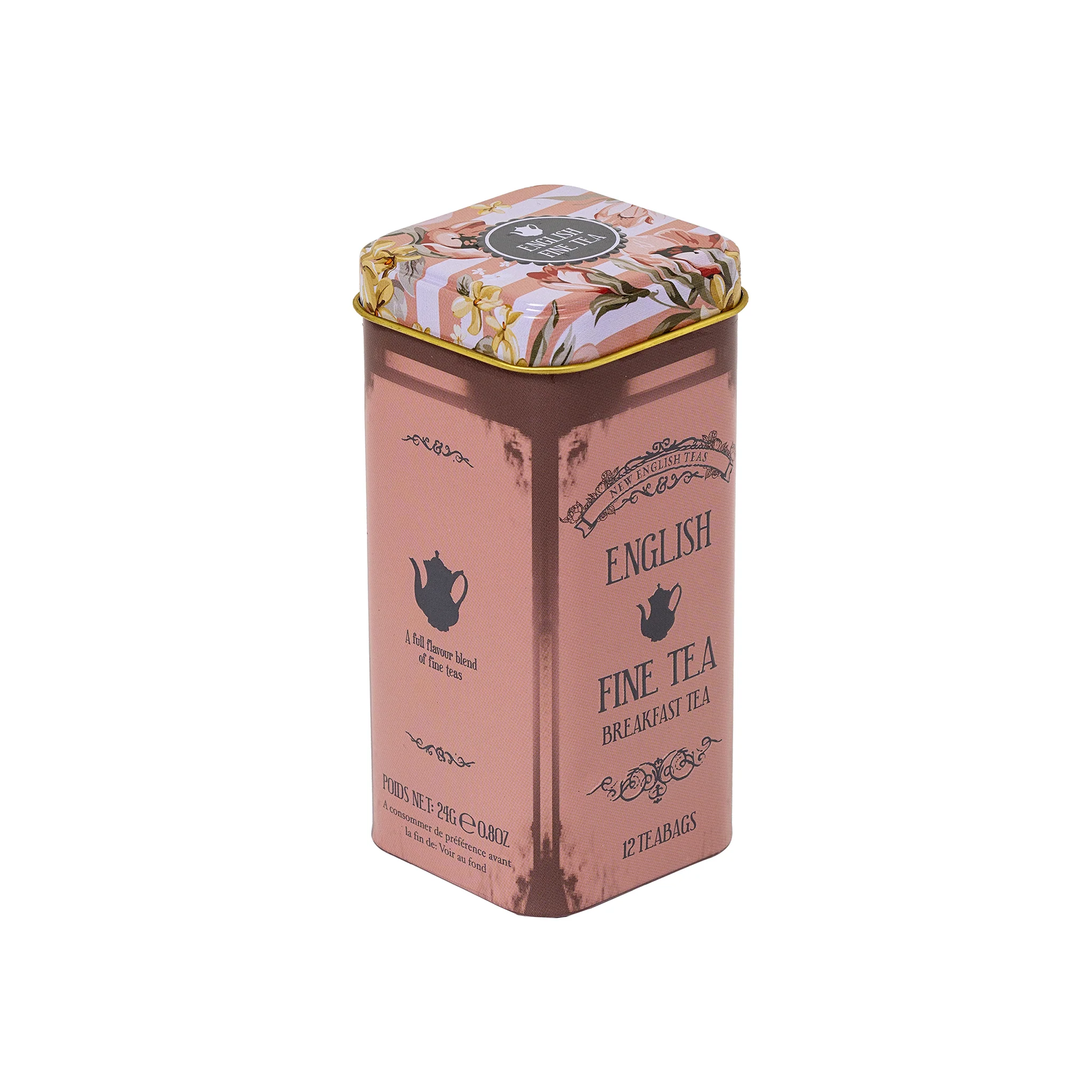 Vintage Floral 12 Teabag Tin Set - Image 6