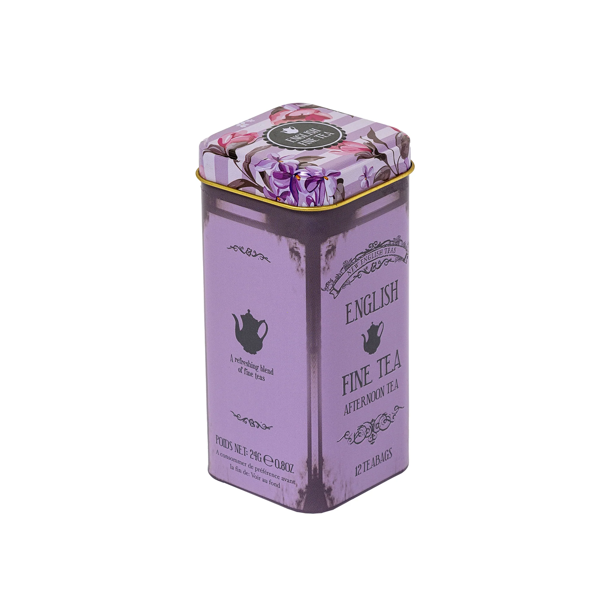 Vintage Floral 12 Teabag Tin Set - Image 8